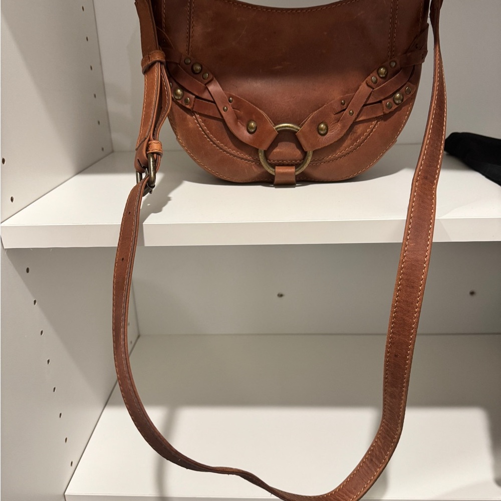 Frye Cognac Aubrey Mini Women Cross Body - Like new